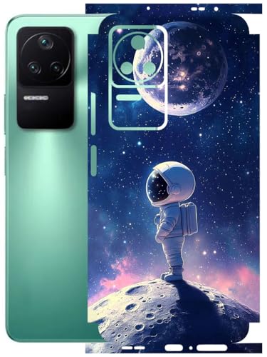 Image of AtOdds - Full Body Back Screen Guard Protector Film - Lamination Wrap Skin Sticker Compatible with Poco F4 (5G) | Scratchproof Matte Finish (Moon)