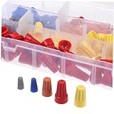 VORCOOL 1セット ワイヤーコネクター スプリンクラーコネクタ スパーク ワイヤースプライスコネクタ はんだ付けワイヤー ワイヤークリンパ 圧着 ジャンクション 絶縁材料pvc 160個