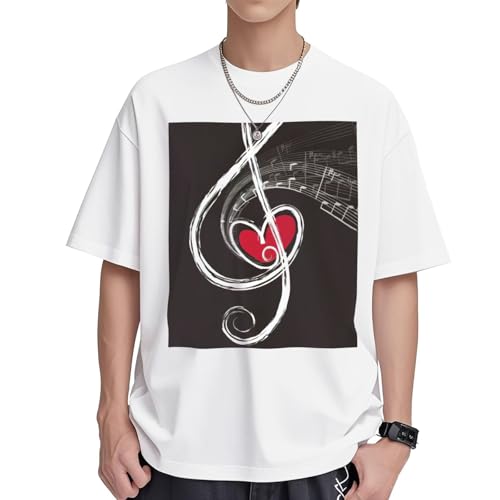 T-shirt musique femme en coton doux, la tunique ample idéale pour un look week-end branché
