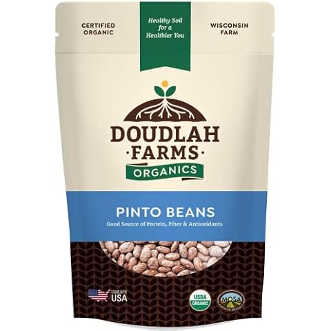 Doudlah Farms Organic Pinto Beans 1lb Bulk Cover