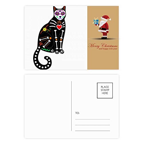 Carte postale cœur chat noir frisson pour décorer vos fêtes alternatives