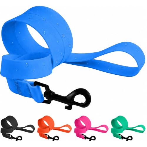 CollarDirect Dog Leash Durable Pet Leash for Walking Training Running for Small Medium and Large (Waterproof Blue S)