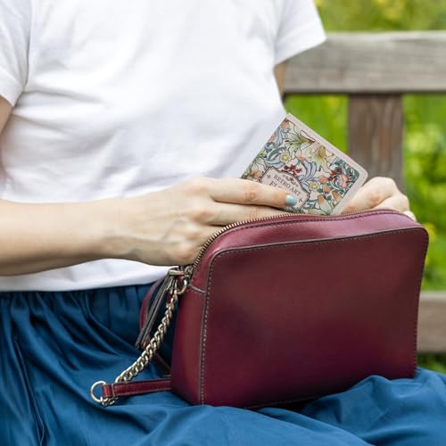 WishLotus Womens Wallet, Leather Women's Wallets with Printed Flower, Wallets for Women Girl Friends, Credit Card Holder for Women on Birthday Special Festival (White)4