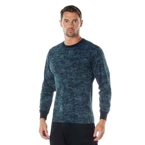 Image of Rothco Long Sleeve Camo T-Shirt | Rugged Camouflage Crew Neck T Shirt, Comfortable Casual Tee for Men & Women