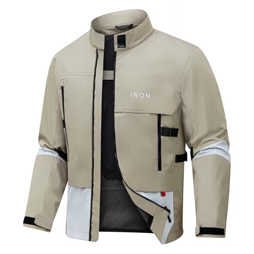 RIDEIRON Motorcycle Jacket for Men, Summer Mesh Riding Jacket with