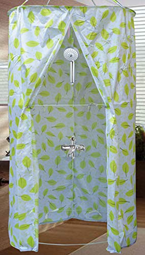 Cabina de Ducha Plegable de Poliéster, Cortina de Ducha Redonda para el...