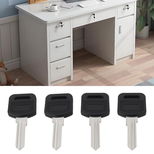 ECSiNG 4 Stück A106 Schlüssel mit Rechter Nut Und A105 Schlüssel mit Linker Nut Ersatzschlüssel Kompatibel mit WANGTONG Kompatibel mit DAMUZHI DB Briefkastenschlüssel Schließfachschlüssel