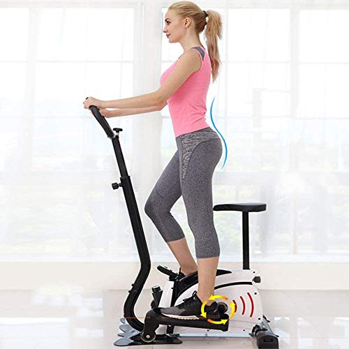 Image of Stepper Elliptical Machine for Home Use Portable Elliptical Trainer for Home Gym Aerobic Exercise Cardio with LCD Monitor Adjustable Magnetic Resistance and Free Mat