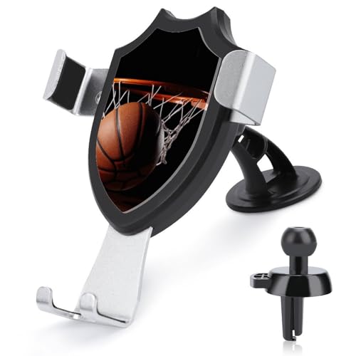 HJKBCV - Support de téléphone de voiture de basket-ball avec base triangulaire à clip pour grille d'aération - Accessoires automobiles pour smartphones de 4 à 6 pouces