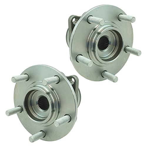 Image of TRQ 2 Piece Rear Wheel Bearing & Hub Assembly Set AWD Compatible with 2007-2013 Mitsubishi Outlander