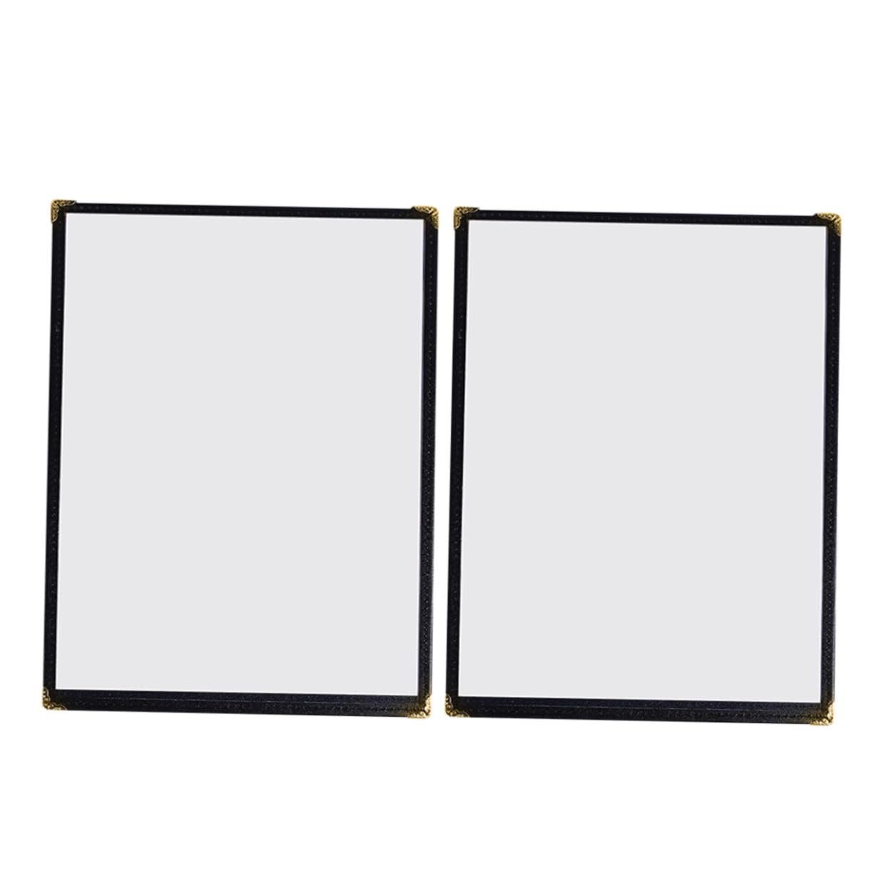 CIYODO 2pcs Menu Recipe Protector Water Proof Case Large Camera Blower Waterproof Cases Enclosure Recipe Page Protectors Filter Flask Clear Card Sleeves Recipe Cover Transparent PVC