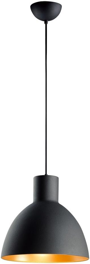 Maxim Lighting Cora 1-Light Pendant Light | Black/Gold Finish | Kitchen Dining Pendant | 11024BKGLD