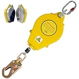 ✅ 【Matériaux de haute qualité】① Le dispositif anti chute utilise un câble en acier de qualité aéronautique résistant à la torsion pour éviter tout enchevêtrement pendant l'utilisation. ② Un anneau de connexion en D en acier allié haute résistance a une capacité de charge allant jusqu'à 150 kg. ③ Le câble de sécurité résistant à l'usure peut supporter des températures allant jusqu'à 200 °C