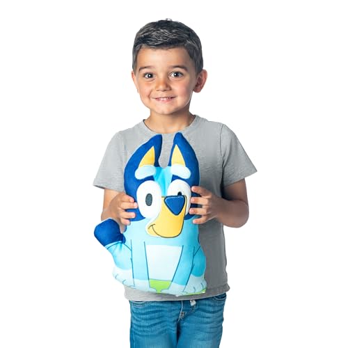 Image of Northwest Bluey Happy Bluey Cloud Pillow 12 inch - Plush Kids Stuffed Toy, Cartoon Character, Bedroom Decor, Gift for Girls & Boys