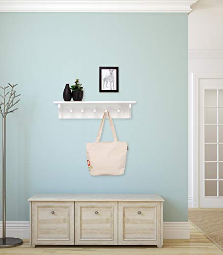 Kiera Grace Kieragrace Traditional Floating-Shelves, 24 X 4.5 X 5.5 Inches, White #TOP5