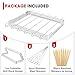 Unicook Upgraded Stainless Steel BBQ Shish Kabob Set, Large Foldable Grill Rack with 6pcs 13.5