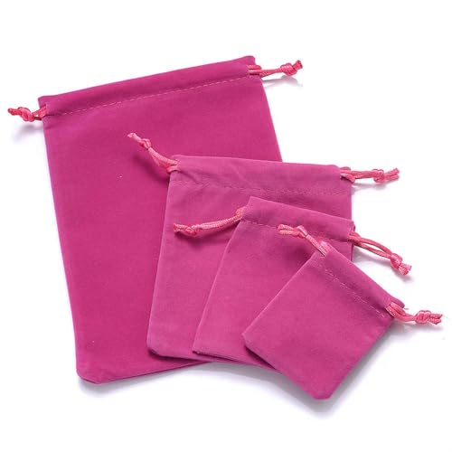 ベルベット巾着袋、 ジュエリーギフト用巾着ベルベットポーチ 50個入り(Style 4,13x18cm)