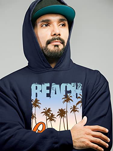 Pull à capuche bleu marine grande taille S à 4XL confortable pour homme - 2