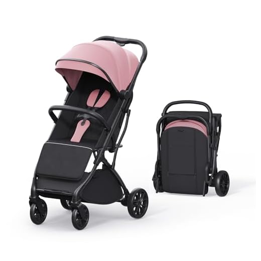 Best umbrella stroller for airport travel newyoo Baby Travel Stroller in Pink