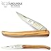 LAGUIOLE en Aubrac L0512RLIL Taschenmesser Randonneur 12 cm, Messer Klinge 10 cm matt, massiver Griff Olive