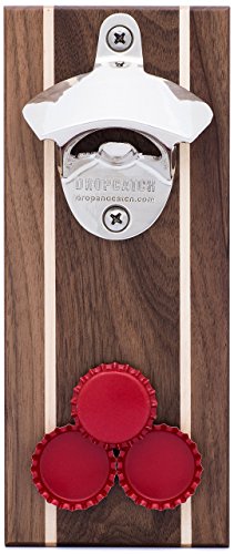 DropCatch Magnetic Wall Mounted Bottle Opener Cap Catcher - 40 Caps