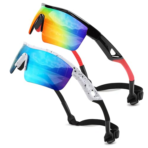 Image of FEISEDY Kids Polarized Sports Sunglasses, TR90 UV400 Baseball Cycling
