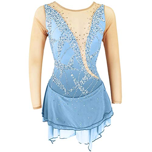 ZYDANC B,15 Years,Classic Rhythmic Gymnastics Competition Costume for Girl Artistic Gymnastics Performance Clothes Winter Sportswear