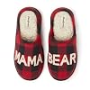 Dearfoams Womens Christmas Gifts for Mom Cute Matching Family Pajama Mama Bear Slipper