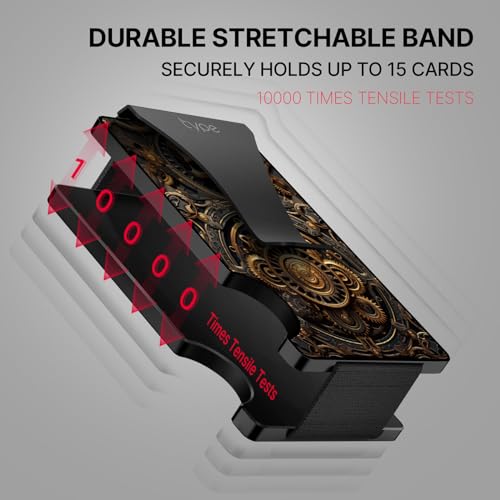 typecase Minimalist Wallet for Men: Metal Card Holder with Removable Money Clip, RFID Blocking, Slim, Utral Thin, Small, Front Pocket, Hold up to 15 Credit Cards (Skull)4