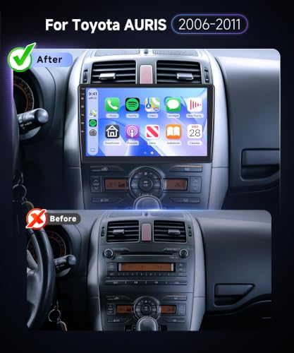 Autoradio Bluetooth Toyota Auris avec caméra de recul incluse