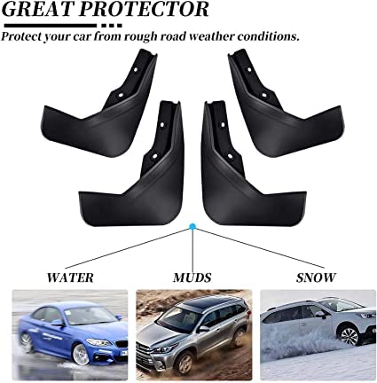 CROMMA 4 Stück Auto Kotflügel Für Land Rover Range Rover Sport 2014-2019 L494 2015 2016 2017, Set Schmutzfänger Spritzschutz Kit Schlamm Klappen Zubehör Protection