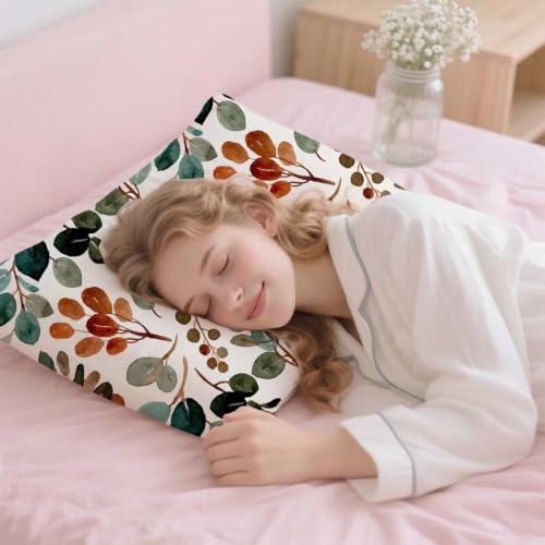 Funda cojín 70x90 cm verde de felpa rectangular para sofá y dormitorio 6