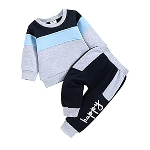 FOCICI Baby Boy Clothes Infant Fall Long Sleeve Outfits Winter Clothing Sweatshirt Pants 2pcs Set