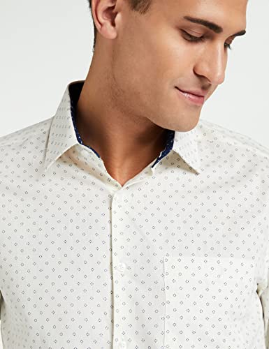 Image of Diverse Men's Cotton Printed Full Sleeve Regular Formal Shirt