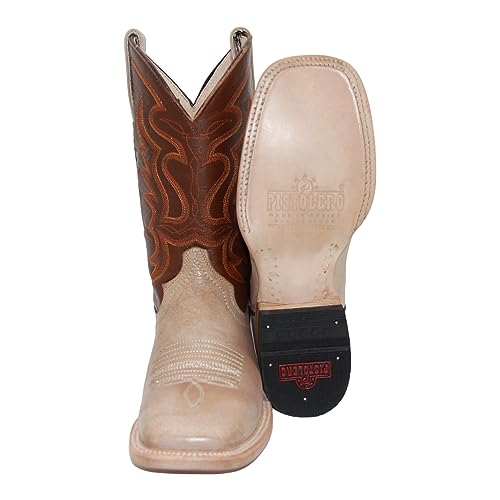 Men's Genuine Leather Western Boot Square Toe Cowboy Boot4