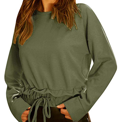Blouses for Womens,DaySeventh Womens Fashion Long Sleeve O-Neck T-Shirt Solid Casual Tops