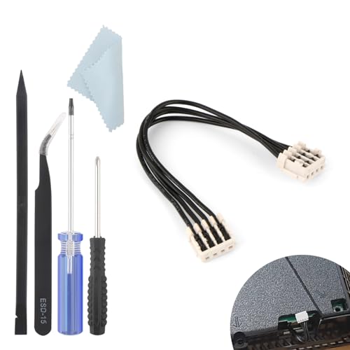 Power Supply Connector Cable for Sony PlayStation 4 PS4 CUH-1115A ADP-240CR Power Supply Cable Connector Replacement(4-Pin,65mm)