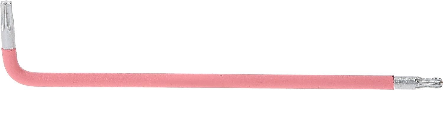 KS Tools 151.4271 Llave acodada Torx con cabeza de bola, XL, T10, rosa