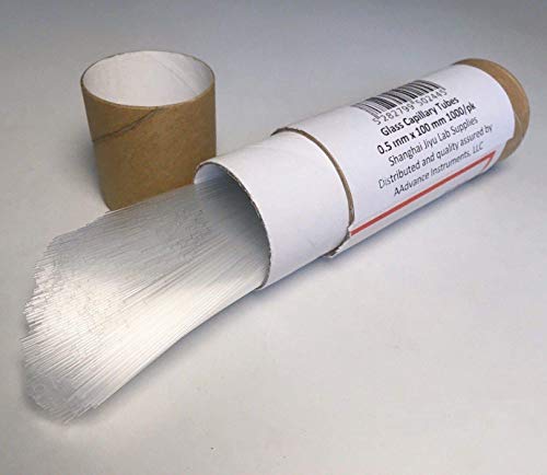 Glass Capillary Tubes/Micro Pipettes TLC Spotting 0.5mm ID x 100mm 500 or 1000/pk (1000)