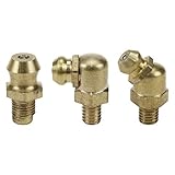 Sydien 5Sets Brass M5 Straight & 45 Degree & 90 Degree Angled Grease Nipple Fitting Assortment Kits...