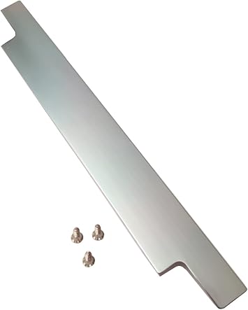 1 Pack Cabinet Pull Kitchen Cabinet Hardware Cabinet Edge Pull Cabinet Finger Pull Suitable for European Style cabinet Closet door Finger Cabinet Pull Rectangular Finger Drawer Pulls BN 12 inch