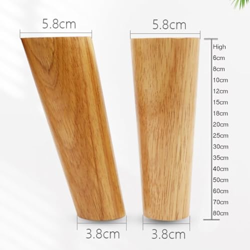 Patas de repuesto cónicas de madera para transformar el estilo de sus sillas 4