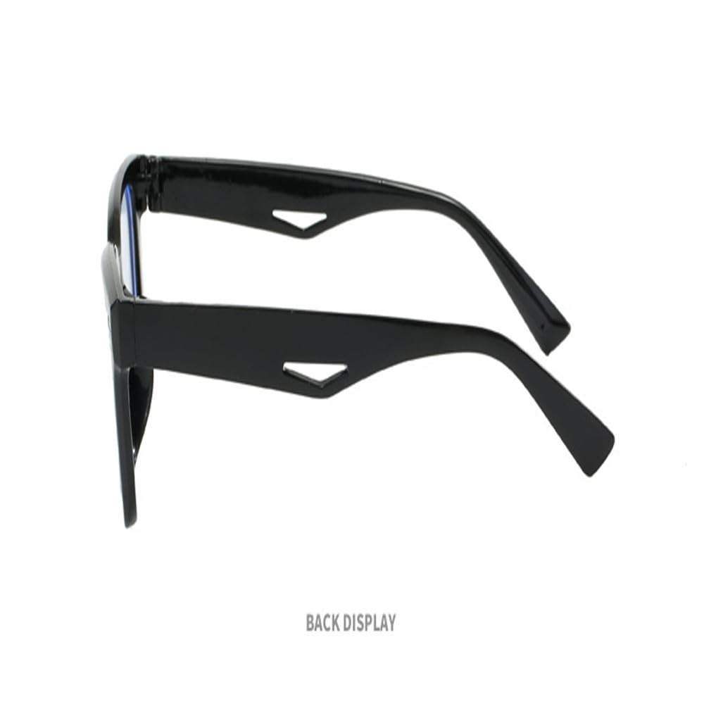 Okulary do pracy na komputerze, czarne, unisex, prostokątne, blokujące