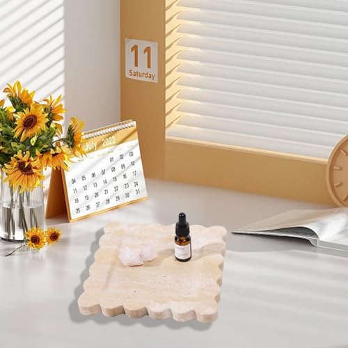 Plateau travertin minimaliste pour protéger vos meubles contre les taches - 8