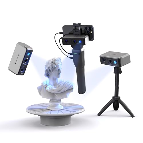 3DMakerpro Seal Scanner 3D, caméra couleur 24 bits, lentilles optiques anti-tremblement, vitesse de numérisation 10 FPS, scanner 3D portable pour impression 3D avec Smart Grip â Paquet de Luxe 9 3DMakerpro Seal Scanner 3D, caméra couleur 24 bits, lentilles optiques anti-tremblement, vitesse de numérisation 10 FPS, scanner 3D portable pour impression 3D avec Smart Grip â Paquet de Luxe