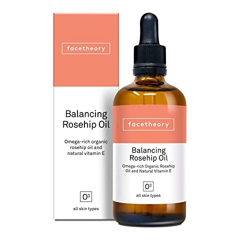 facetheory Balancing Rosehip Oil O3 - Organic Face Oil, Rosehip Oil For Face, Soften Dry Skin, Regulate Oil Production, Packed With Vitamin E, Vegan & Cruelty-Free, Made in the UK | 100ml Cover
