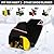 Keyless4U Snow Blower Cover, 300D Durable Oxford Farbic, Fit for Most Snowblowers, with Reflective Strip and Ventilation Holes -Weather Protection Outdoor and Indoor use (Black), 45" L x 60" W x 33" W