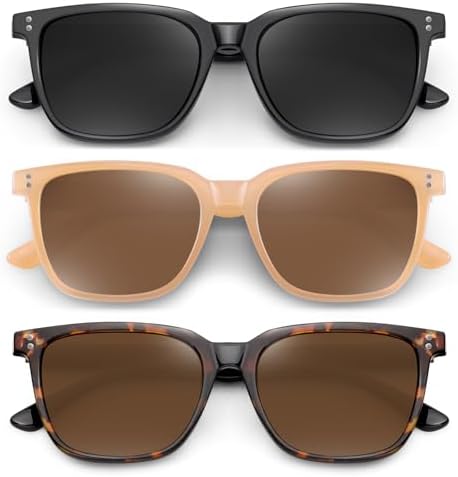 YDAOWKN Polarized Sunglasses for Women Men Retro Design Style Trendy Classic Sun Glasses UV400 Protection