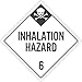 NMC DL135PR10 Inhalation Hazard 6 Dot Placard Sign