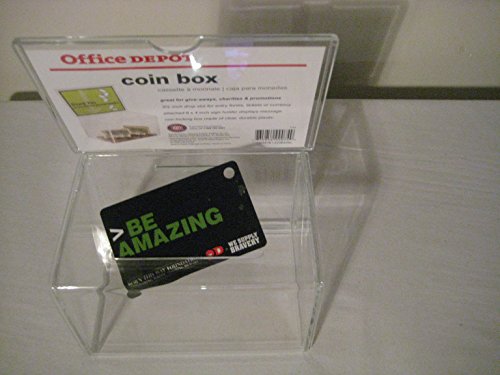 Caja transparente para papeletas o monedas Office Depot miniatura 3